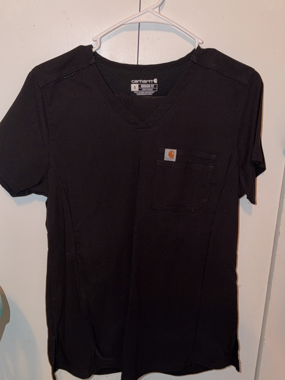 Carhartt Black V-Neck Scrub Set -Small